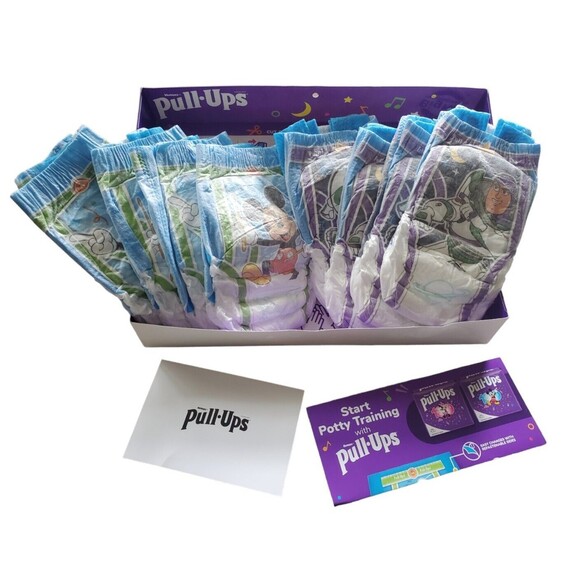 8x Mickey & Buzz Lightyear Training Huggies Pull UPS 3T-4T Set Lot Boy Toddler - Picture 1 of 5